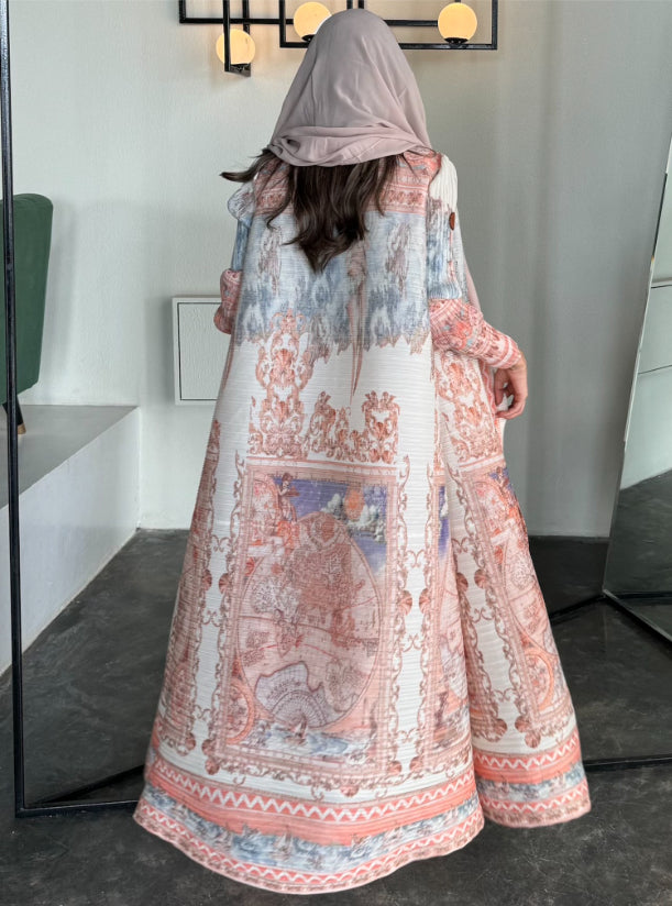 H-Peach Abaya