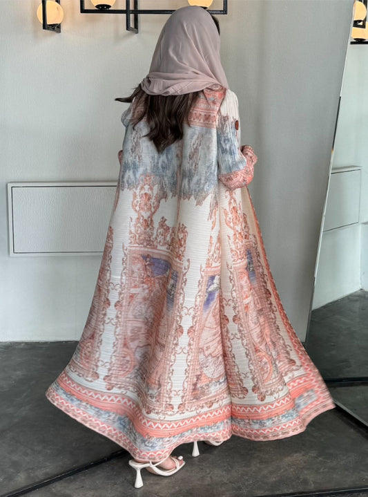 H-Peach Abaya